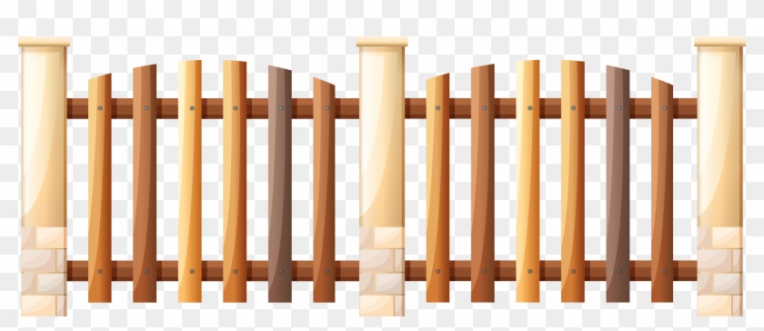 Wooden Yard Fence Png Clipart - Portao De Cercas Madeira #955673