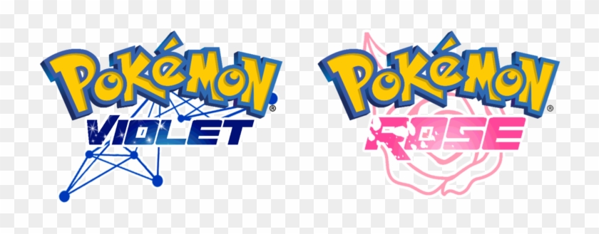 Pokemon Rose And Pokemon Violet Versions By Progressflag - Pokemon Let's Go Eevee Logo #955706