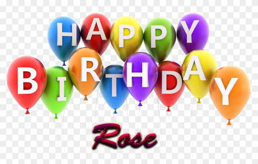 Rose Happy Birthday Balloons Name Png - Happy Birthday Niece Animated #955766