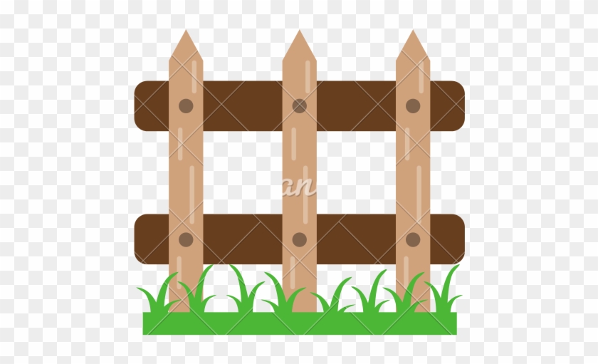 Building, Fence, Garden, Metal Icon - Garden Fence Cartoon #955776