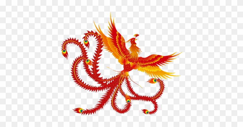 China Phoenix Fenghuang Chinese Dragon Symbol - Vermilionbird Logo #955946