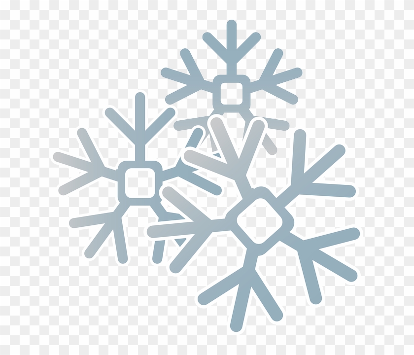Frost Clipart Weather Symbol - Cartoon Image Of Snowflakes #955952