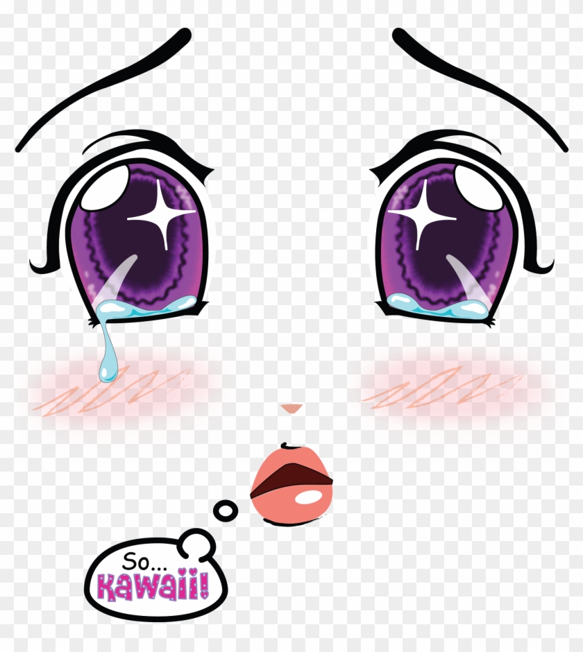 Anime Cry Kawaii Tee - Anime Cry Kawaii Tee #956036