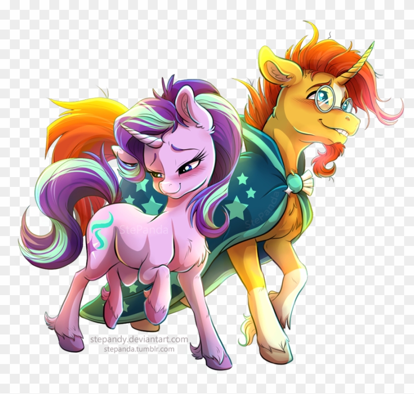 Sunburst And Starlight Glimmer By Stepandy - Cartoon #956048