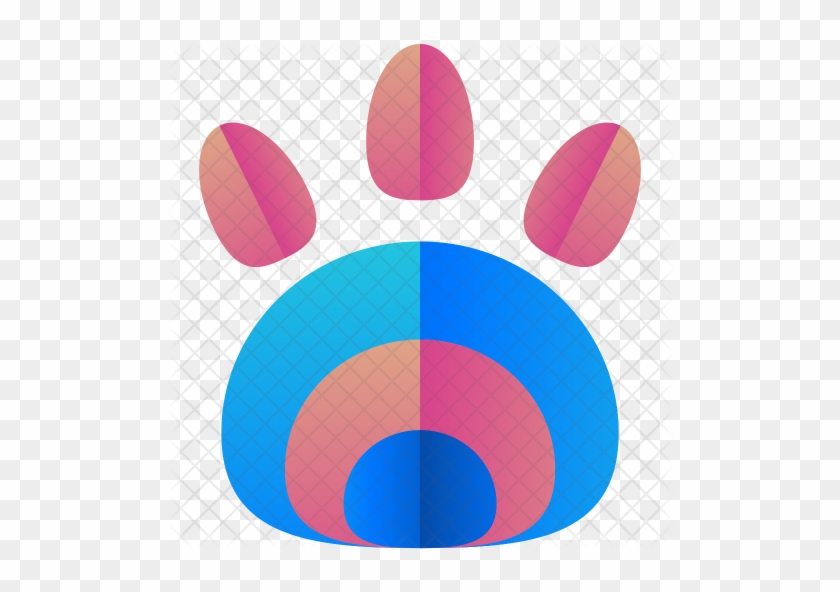 Animal Footprint Icon - Scalable Vector Graphics #956151