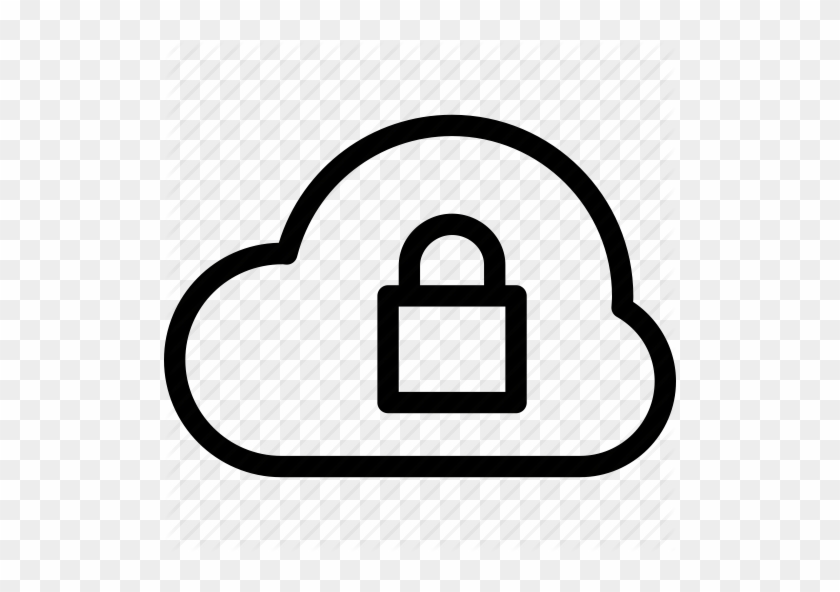 Lock Clipart Shape - Protected Cloud #956250