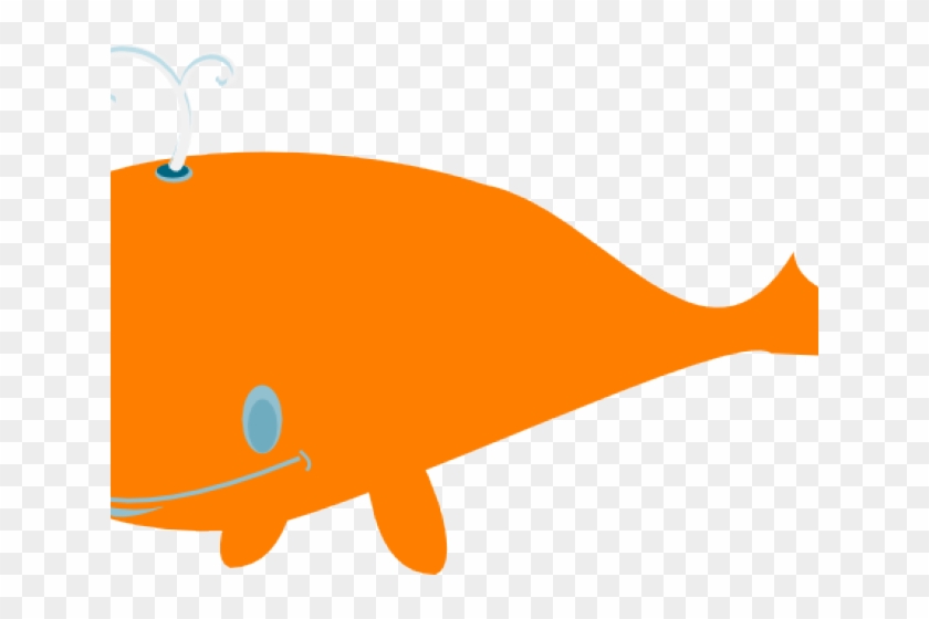 Whale Clipart Orange - Whale Clipart Orange #956414