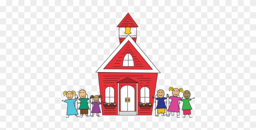 red schoolhouse clipart