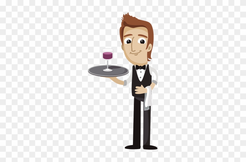 Waiter Cartoon Png - Free Transparent PNG Clipart Images Download