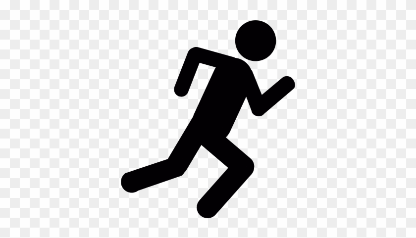 Running Stick Figure Vector - Stick Figure Running #956836