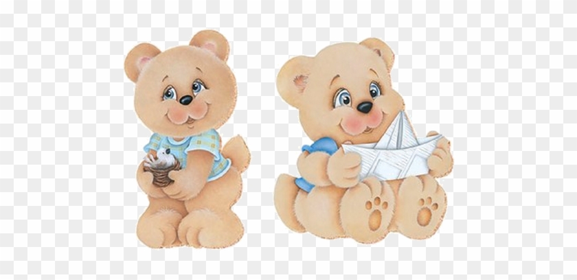 Clip Art, Decoupage, Teddy Bears, Templates, Cartoons, - Desenhos De Ursinhos Coloridos #956866