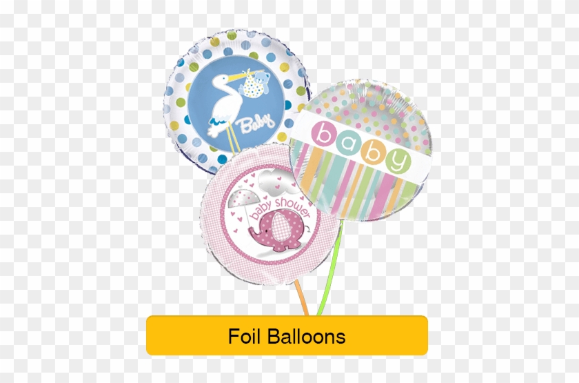 Baby Shower Decorations For Girl - 18" Foil Stork Boy Baby Shower Helium Balloon #956893