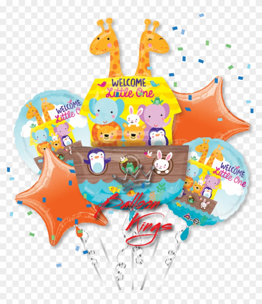 Baby Shower Noahs Ark Bouquet - Noah's Ark Welcome Baby 37" Balloon (each) - Party #956916