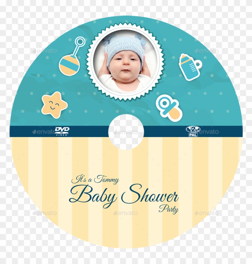 Baby Shower Party Dvd Template Vol - Baby Shower Dvd Labels Psd #956922