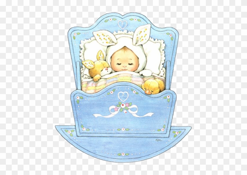 Sleeping Baby In Cradle - Ruth Morehead Baby #956931