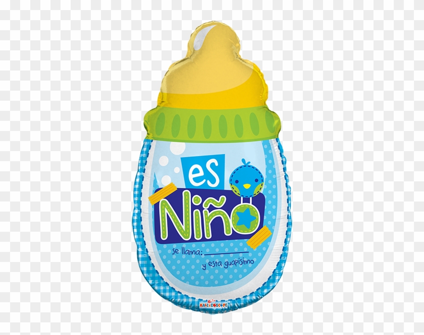 Globo Es Niño Biberon - Tetero Baby Shower Animado #956980