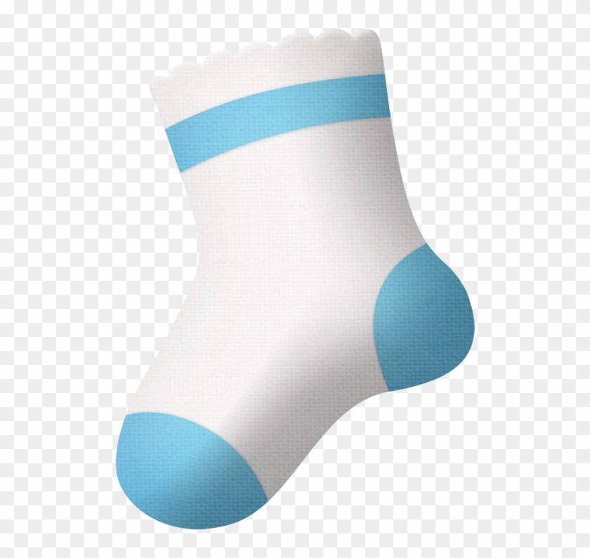 Infant Baby Shower Boy Child Clip Art - Baby Sock Clipart #956981