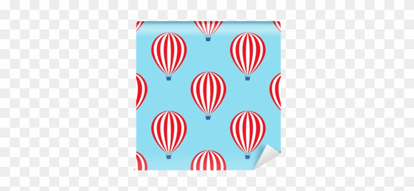 Baby Shower Vector Illustrations On Blue Sky Background - Hot Air Balloon #956999