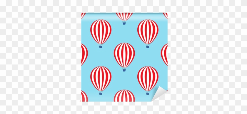 Baby Shower Vector Illustrations On Blue Sky Background - Hot Air Balloon #956999
