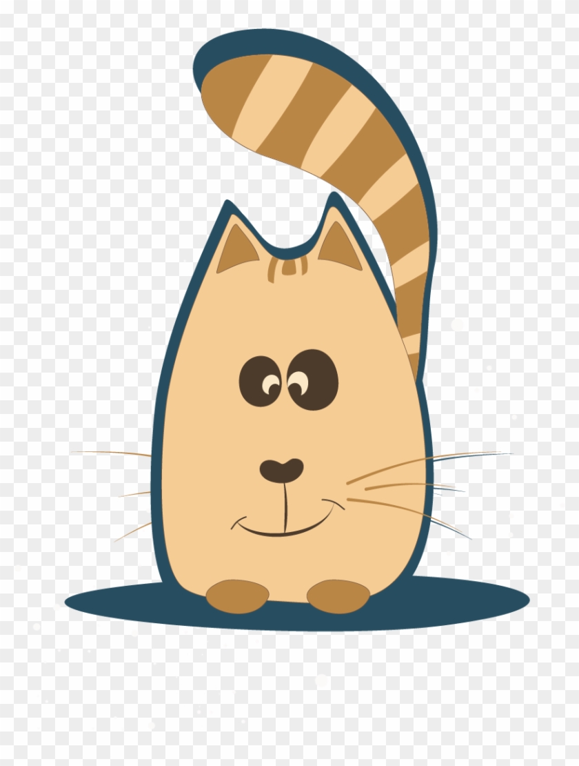 Vector Cartoon Cat - Cartoon #957198