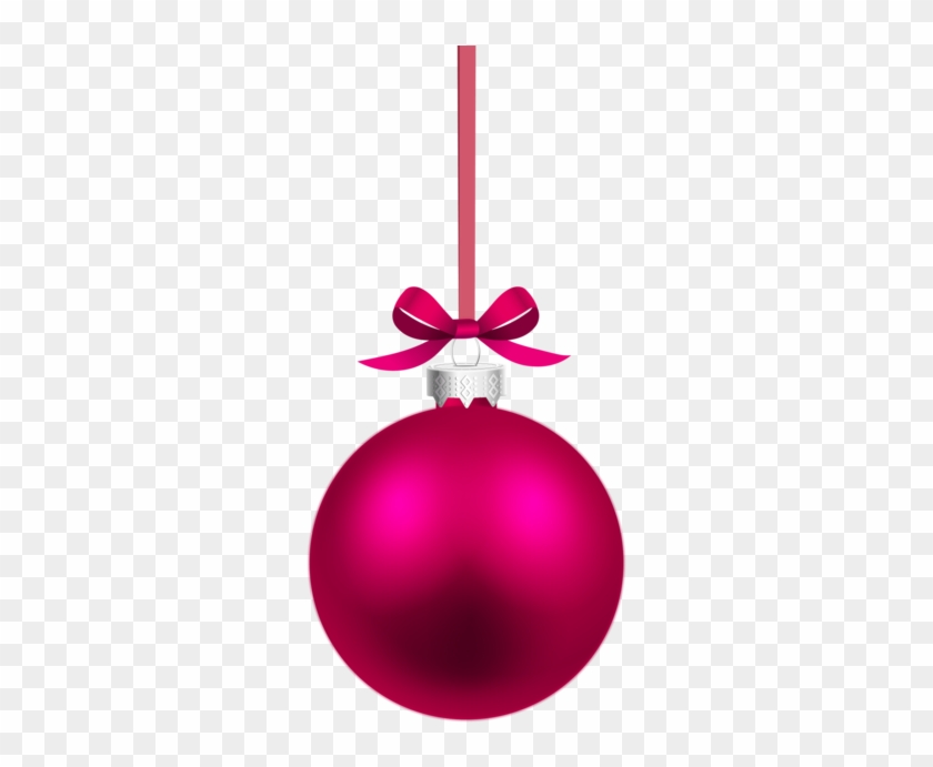 Pink Hanging Christmas Ball #957334