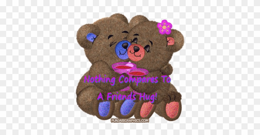 So Charming Cuddling Teddy Couple - Hug Day Images For Friends #957398