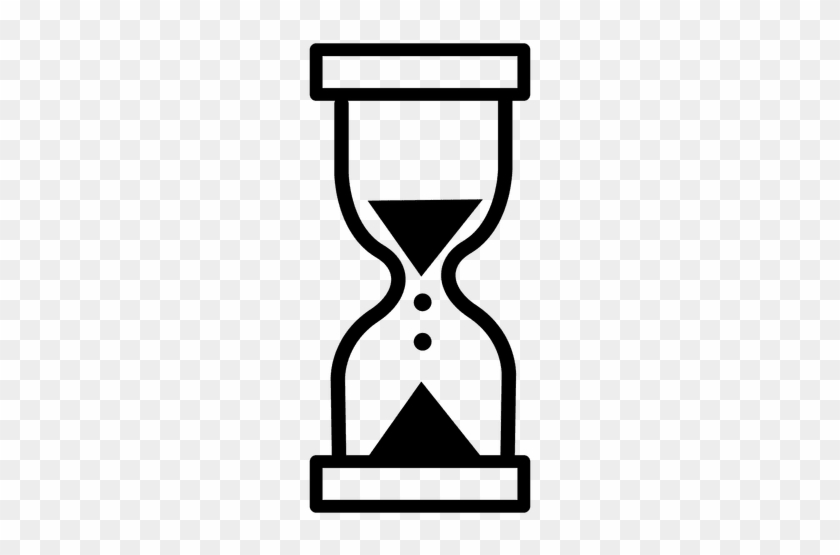 Hourglass Outlined Cursor Transparent Png - Reloj De Arena Silueta #957426