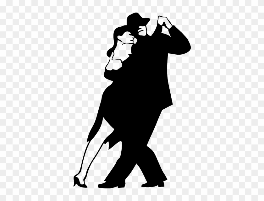 Tango Couple Dancing Wall Sticker - Vector Tango #957460