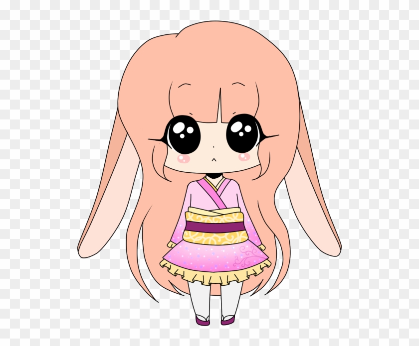 Kimono Chibi Bunny Girl ~ Sold~ By Xxxshippoxxx - Chibi Bunny Boy Transparent #957552