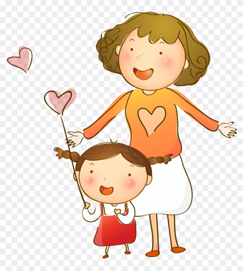 Woman Cartoon Mothers Day Illustration - Amor A La Familia #957585