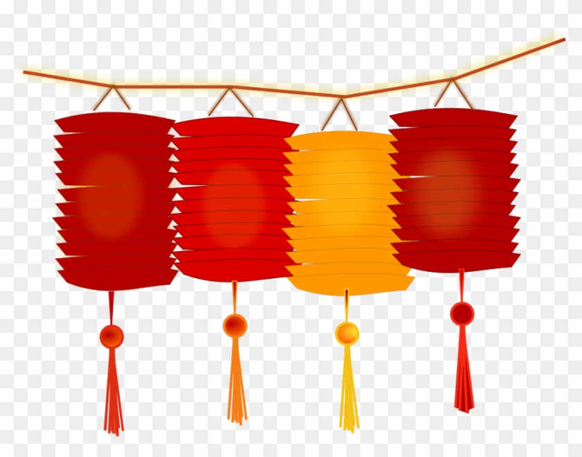 Chinese Lantern Clipart, Vector Clip Art Online, Royalty - Happy Chinese New Year Png #957607