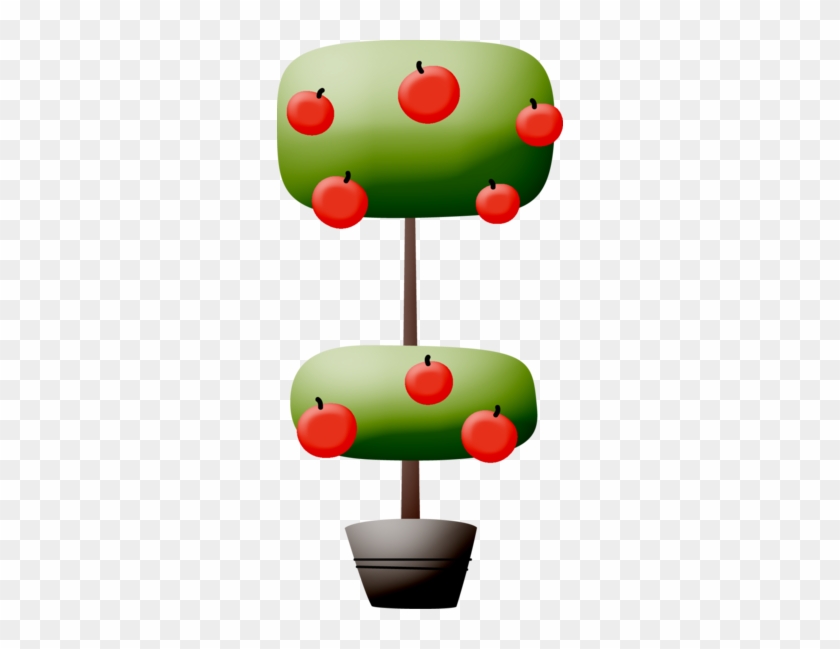 Apple Tree Topiary Clip Art - Illustration #957612