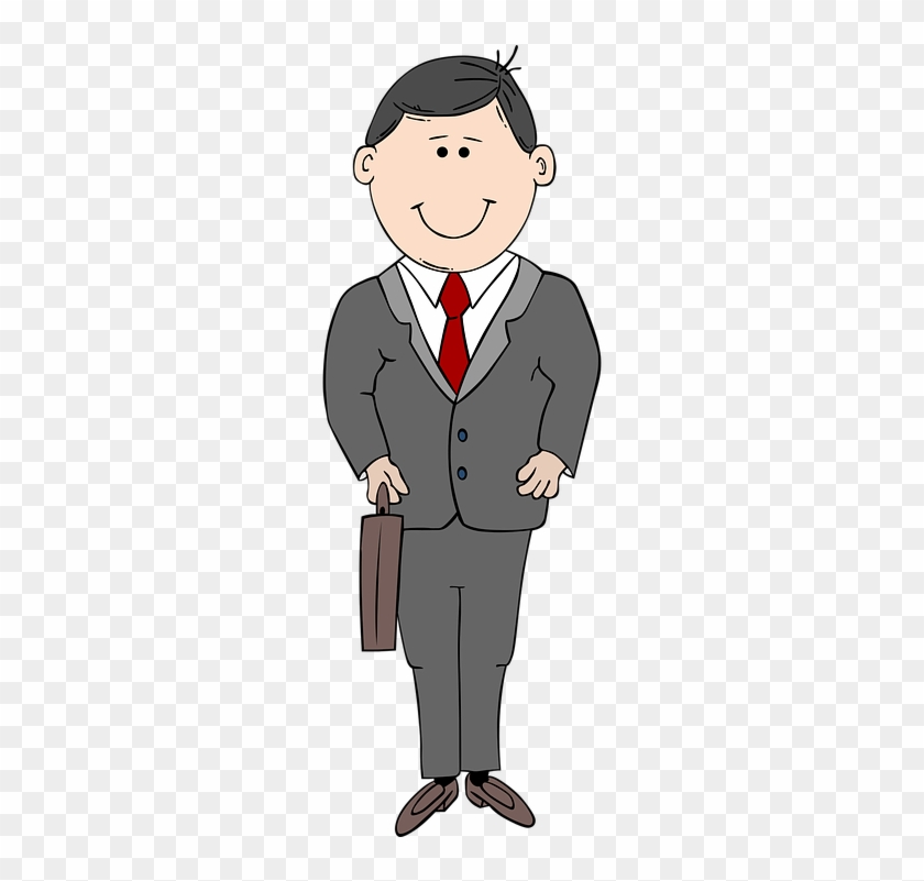 Cartoon Man In A Suit 3, Buy Clip Art - Cartoon Man In Suit #957626