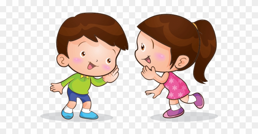 kid talking on phone clipart