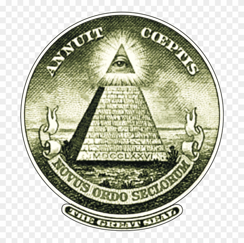 Great Seal Of The United States Illuminati All-seeing - Illuminati Black And White #957775