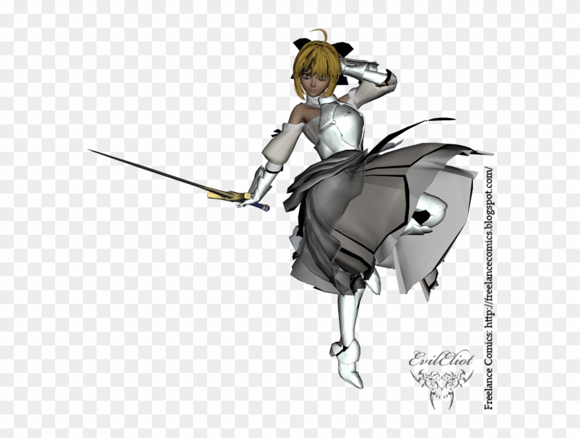 Saber Lily Work In Progress - Cartoon #957955