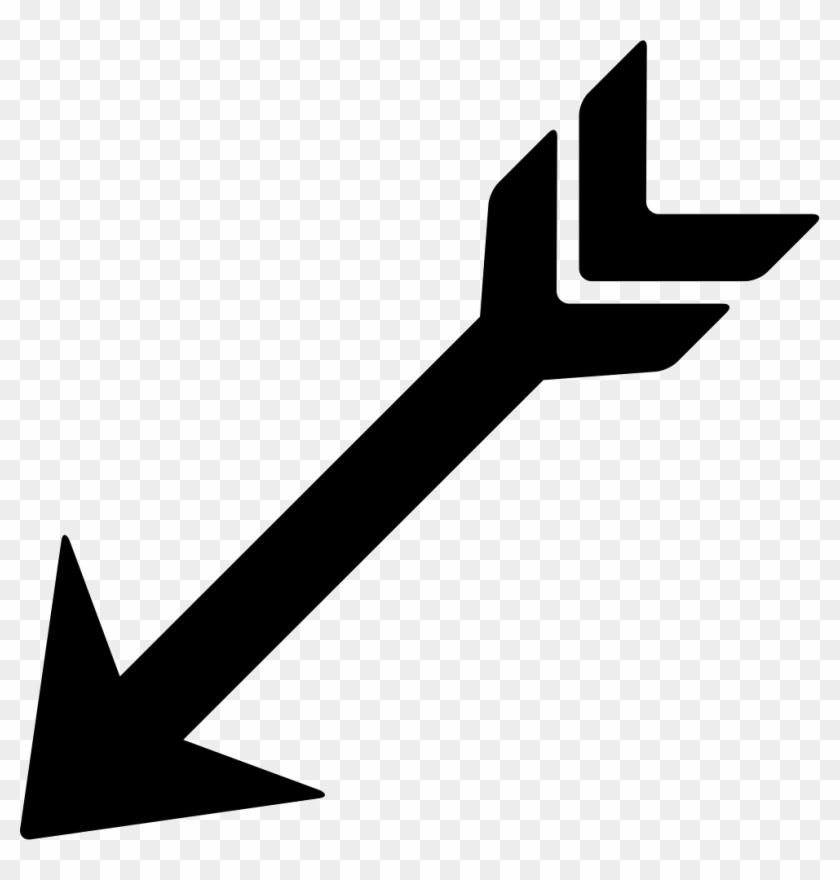 Arrowhead Computer Icons Clip Art - Arrow Pointing Down #958003