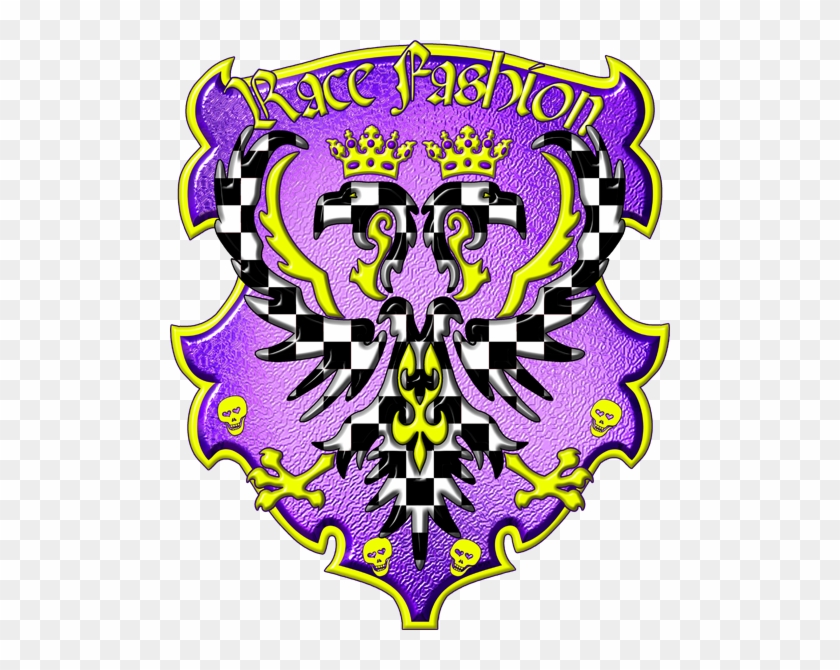 Race Fashion Coat Of Arms Purple - Auto Racing #958054