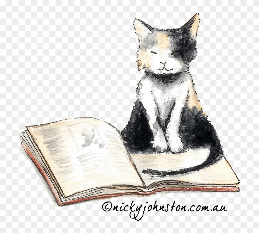 Cat Illustration By Nicky Johnston - Illustrations Cat In Books #958061