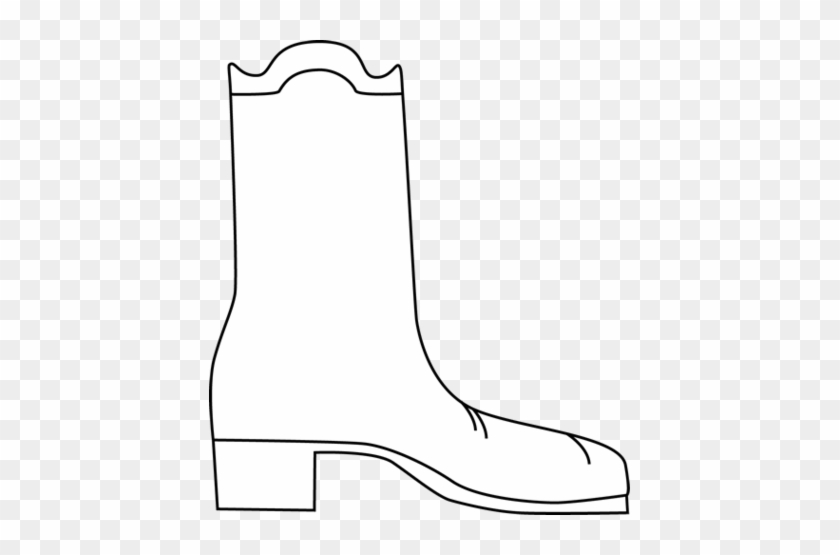 Boots Clipart Black And White Clipart - Black And White Boot #958196