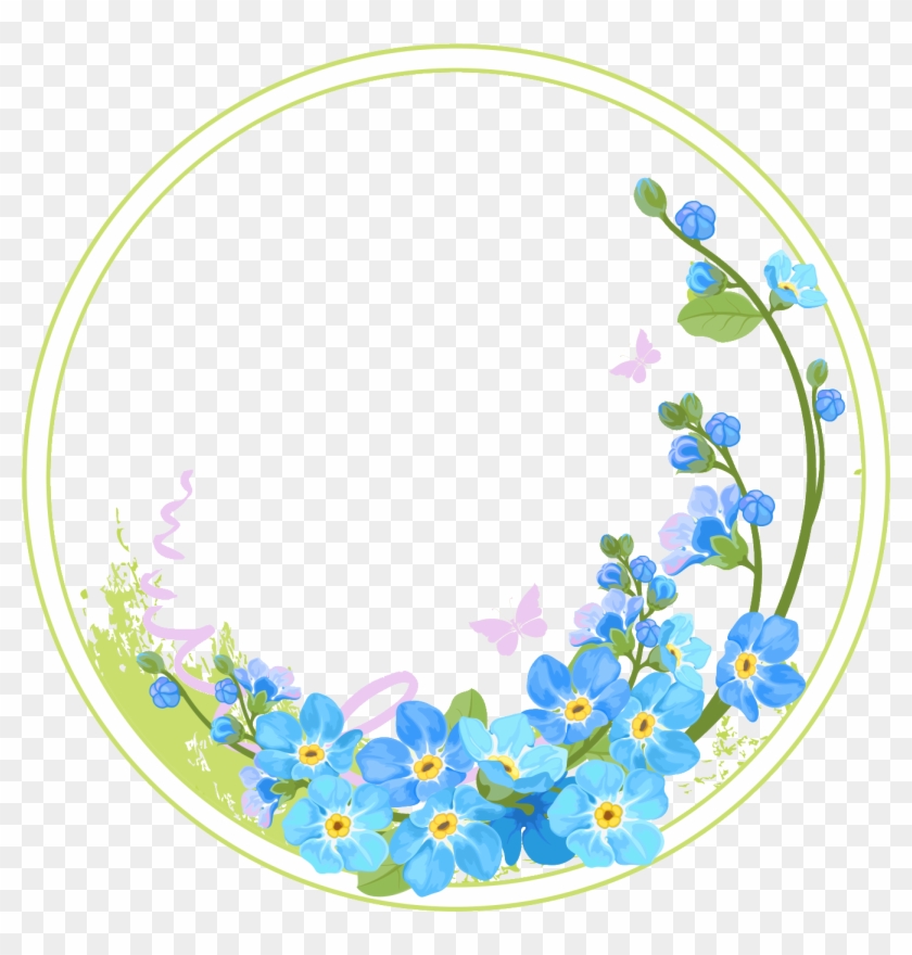 ผลการค้นหารูปภาพสำหรับ Frame Vector - Flower With Circle Png #958398