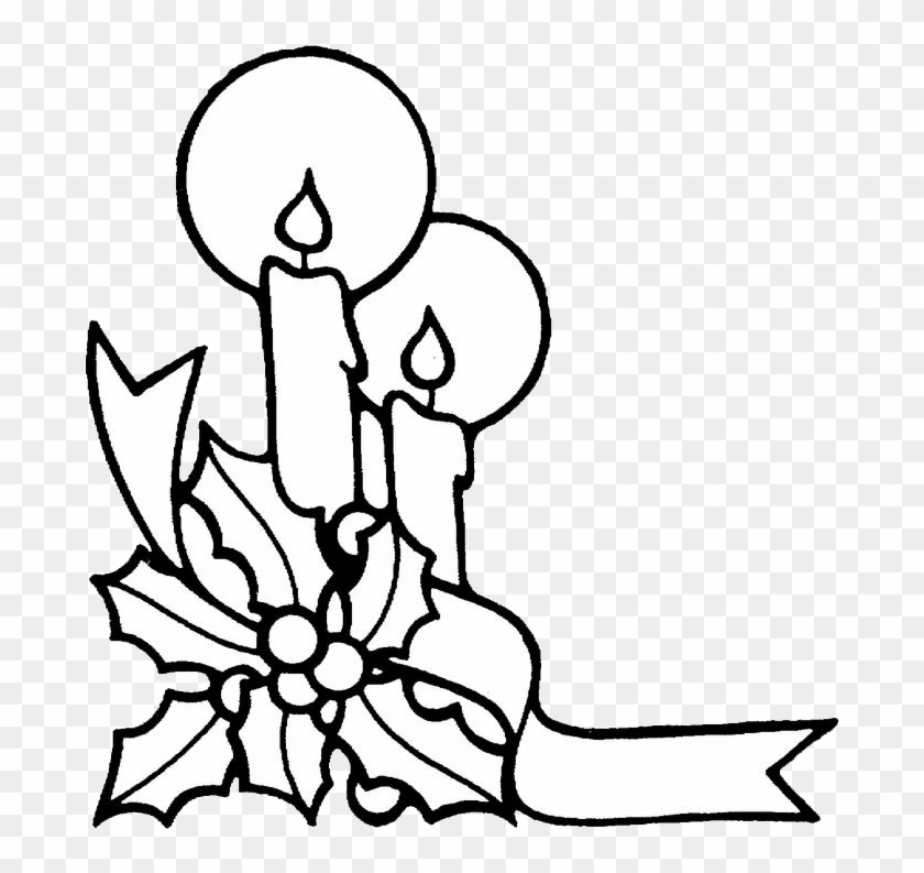 Christmas Candles Coloring Pages 2 - Yule Spell #958475