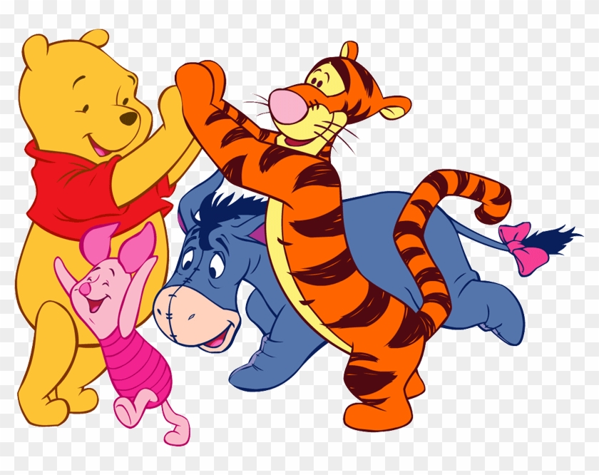 Clipart Winnie The Pooh And Friends Pooh Tigger Piglet - Winnie The Pooh And Friends Playing #958531
