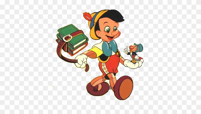 Pinocchio Clipart Animated - Pinocho En La Escuela #958545