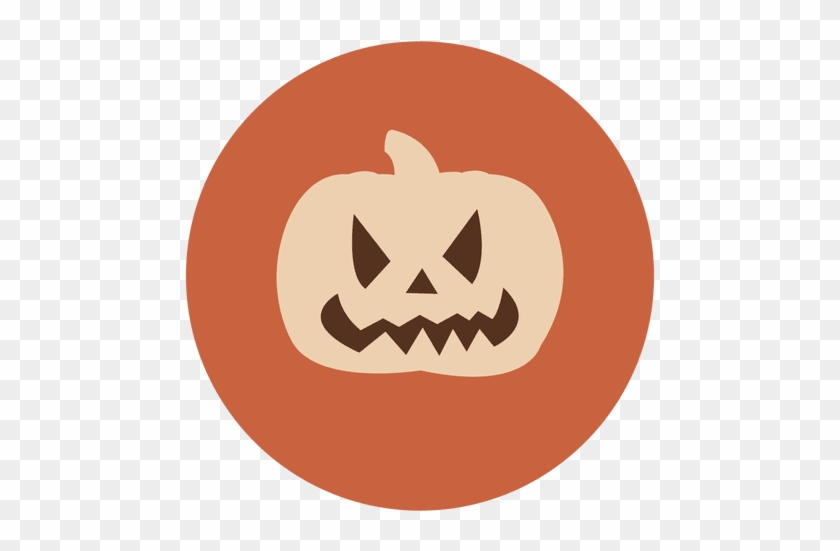 Pumpkin Face Circle Icon - Domestic Pig #958647