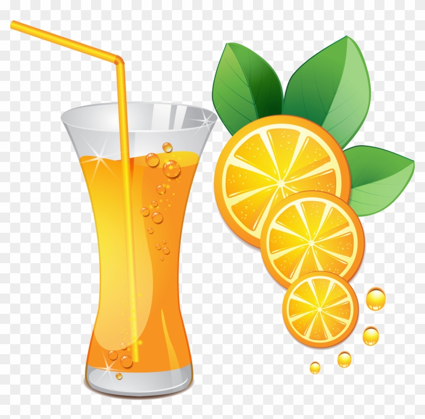 Juice Fresh Orange Clipart Png Clip Art - Fruit Juice Clipart Png #958860