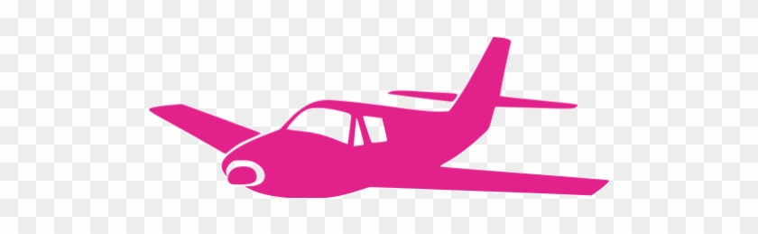 Airplane Clipart Cute Pink - Single Prop Airplane Clip Art #958997