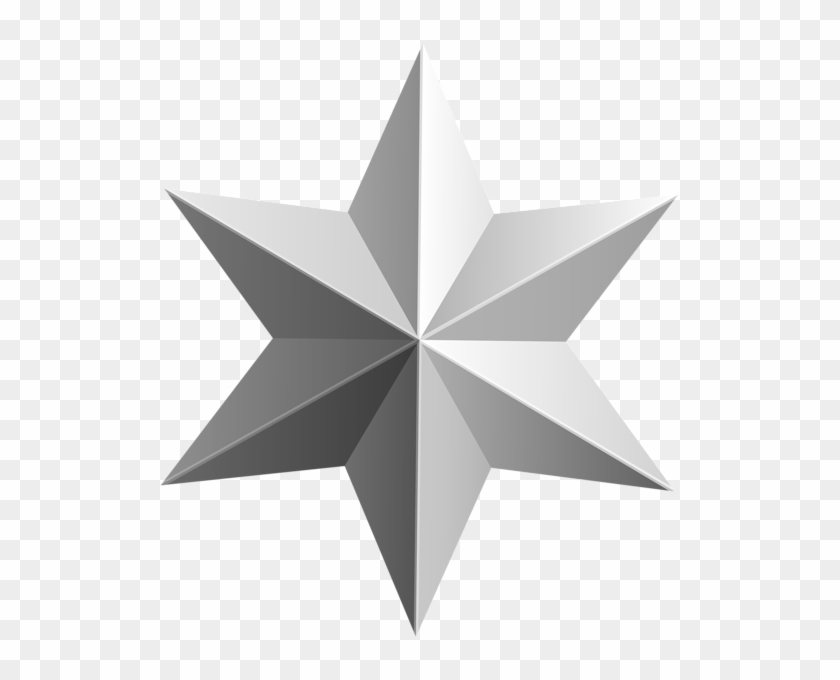 Silver Star Transparent Png Clip Art Image - Silver Star Transparent #959012