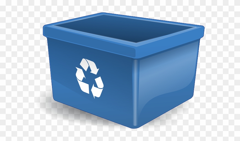 Recycle Box, Green, Blue, Yellow, Cartoon, Empty, Recycle - Recycling Box Png #959047