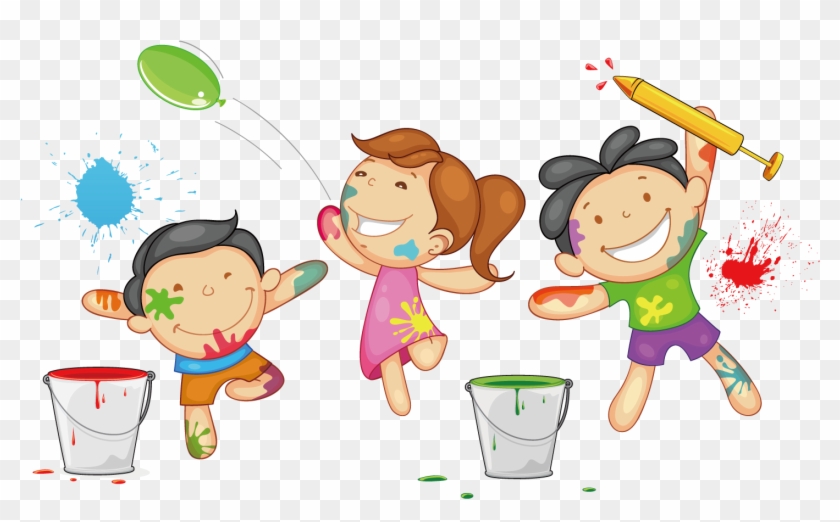 Holi Drawing Clip Art - Holi Images For Kids #959140